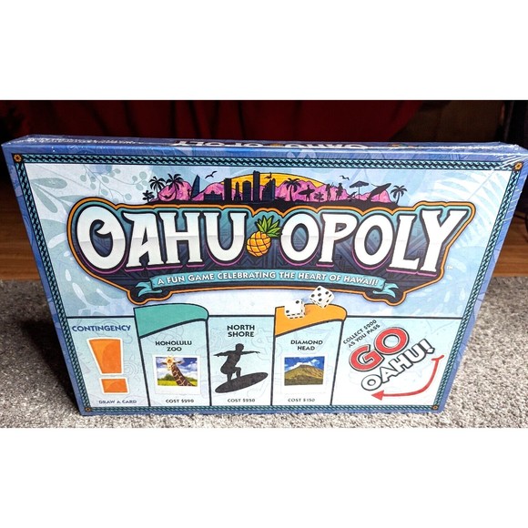 Late For The Sky Games Oahu Opoly Monopoly Style Board Game Hawaii